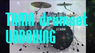 TAMA drumset UNBOXING AND SETTING UP