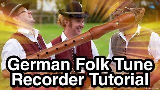 German folk tune (classicl song) on recorder #shorts